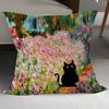 Claude Monet Klassische Kunstsammlung Katze Kissenbezug Für Schlafzimmer Zimmer Und Wohnzimmer Sofa Dekorative Kissenhülle
