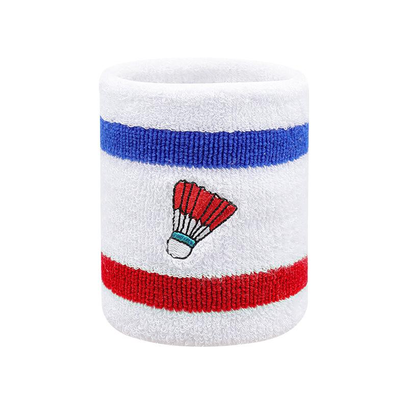 

2026 Professional Badminton Wrist Guard Embroidery Sweat Absorbing Cotton Men s and Women s Tennis Running Wipe Sweat Wrist Sports Protector 8*9CM