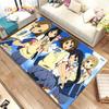 K-ON Cartoon Cute Lolita Kawaii Girls Area Rug,Carpet Rug for Living Room Bedroom Sofa Doormat Decoration, Non-slip Floor Mat 3D