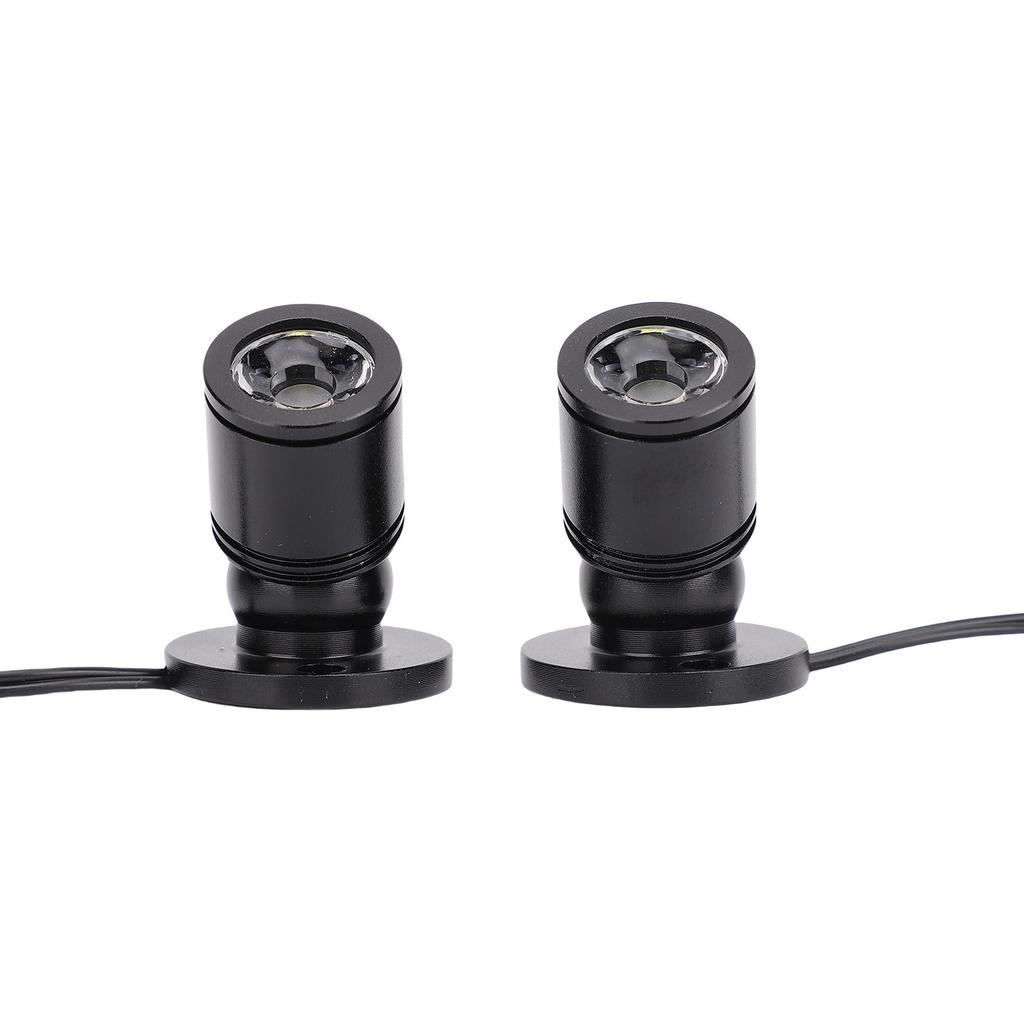 2pcs Display Spotlight Round USB Aluminum Alloy 360 degrees  Rotating Jewelry Showcase Display Light for Wine Cabinet
