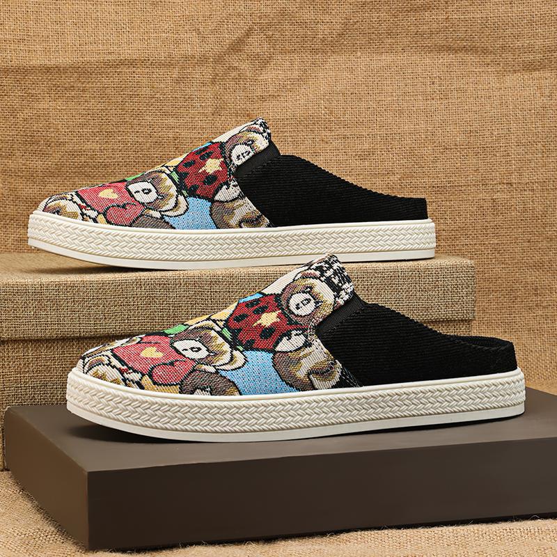 Mode Vielseitige Rutschfeste Halbschuhe Freizeitschuhe Für Herren Pantoletten Slipper Flache Sneakers Laufschuhe Zapatos Hombre