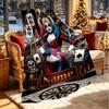 Custom Name Personalized Harley Quinn Print Blanket, Home Decor, Bedroom, Sofa, Camping, Couch, Gifts for Birthday Christmas