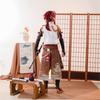 ROLECOS Game   Shikanoin Heizou Cosplay Costume Brown Men Cosplay Costume Halloween Top Pant Uniform Full Set