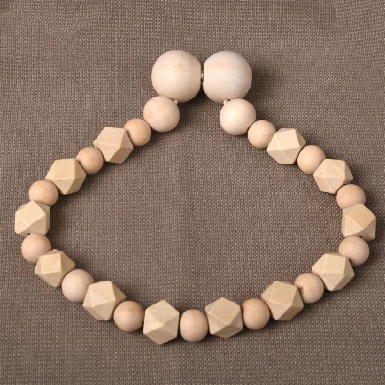 Wood Beads Curtain Holdbacks 6 Pack Magnetic Clasps Window Drapery Holder Tiebacks for Effortlessly Vintage Elegant