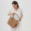 New tassel straw woven bag shoulder vegetable basket woven bag women's bag large capacity portable tote bag vacation beach bag