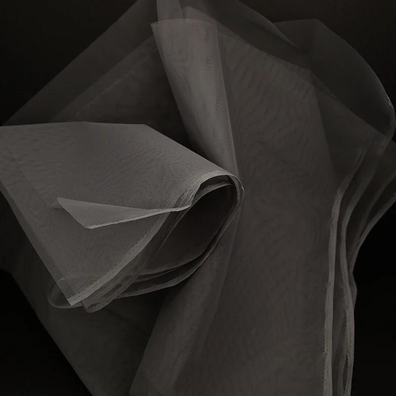 100x160cm Hard Tulle Mesh Fabric for DIY Wedding Dress Skirt Yarn Cloth Decoration Fabric by Per Meter Polyester Stiff Mesh