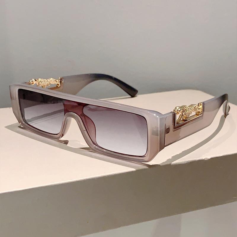 

KAMMPT Vintage Rectangle Sun Glasses 2024 New in Stylish Gradient Candy Color Shades Trendy Luxury Brand Designer Sunglasses without case