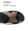 Men's Trendy Plus Size Genuine Leather Sandals - Soft Sole/Surface, Indoor/Outdoor, Spring/Summer Collection