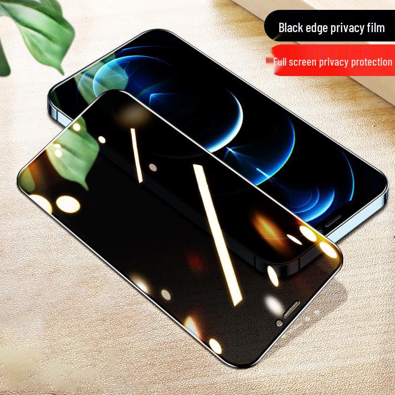 "Apple iPhone 11-16 Privacy Tempered Glass Screen Protector, Full Coverage for 13 Pro Max, 12, 14, 15."
