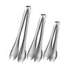 Stainless Steel Serving Tongs Non-Slip Ergonomic Food Tongs for BBQ Buffet Kitchen Rust-Resistant Dishwasher Safe Versatile Clips for Steak Bread Ice