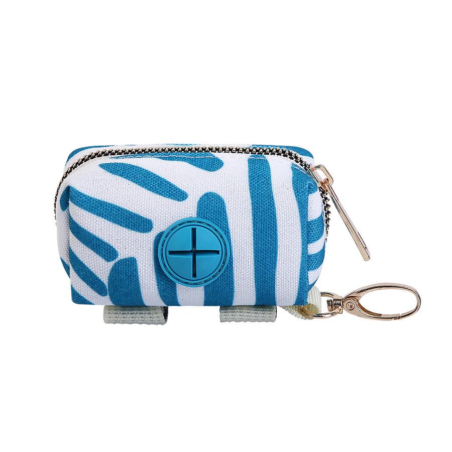Dog Poop Bag Holder for Leash Doggie Waste Bag Dispenser Soft Fabric Dog Poop Bag Dispenser