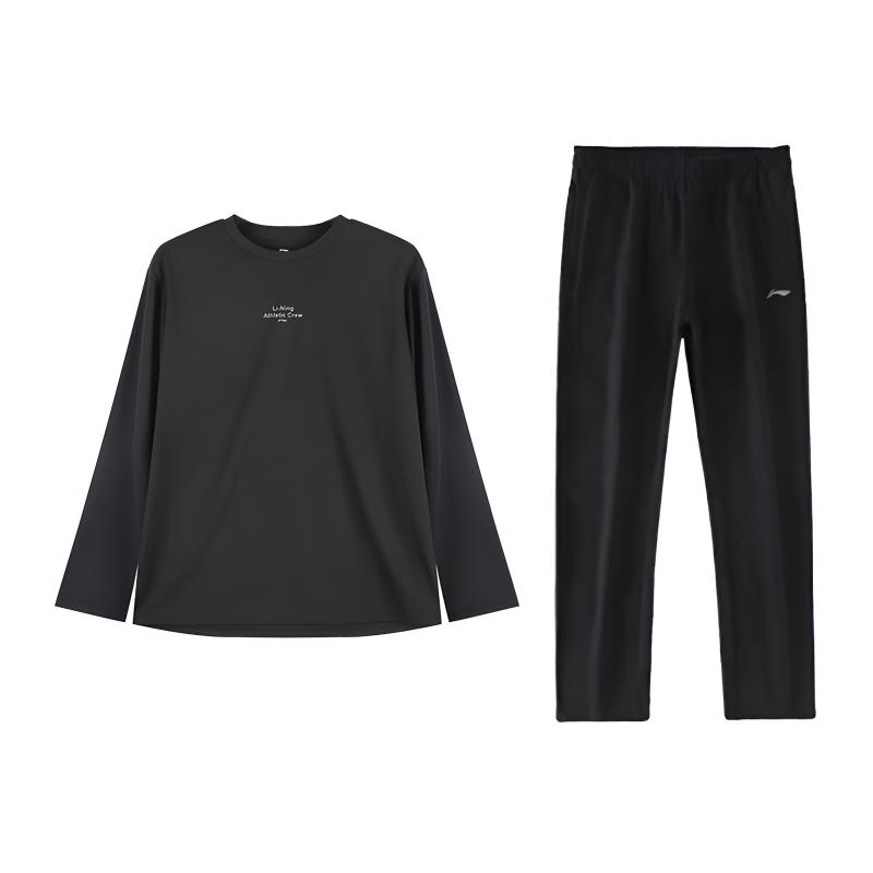 Li Ning Casual Sportswear Unisex Black+Black YTLV125-1+AKLU881-1 XXL