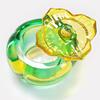 Pumpkin Shape Nail Dappen Dish for Acrylic Nails Glass Crystal Acrylic Powder Holder with Lid Dappen Dish Cup