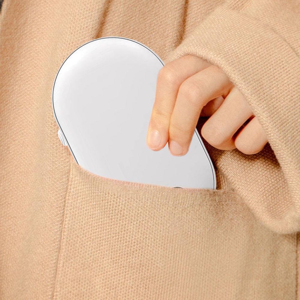 Compact 2 in 1 Pocket Hand Warmer with Temperature Display and Power Bank for Cold Weather Comfort and Convenience