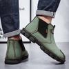 Herren Handgefertigte Echtleder Stiefel Große Größe Bequeme Stiefeletten für Herren Freizeitschuhe Outdoor Stiefel Chelsea Boots