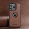 SUTENI Wireless Charging Luxury Faux Leather Magnet Phone Case for IPhone 17 Pro Max 16 Plus 15 14 13 12