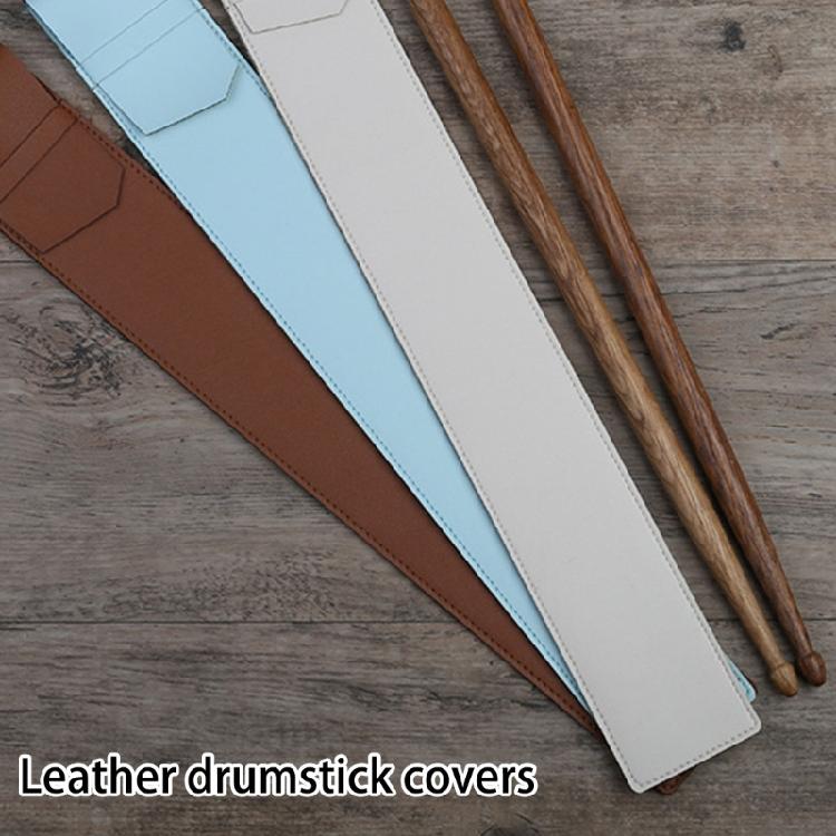 Waterproof Drum Stick Bag Portable Drumstick Protective Case PU Leather Portable Drumsticks Storage Bag Easy to Carry