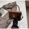 Premium contrasting color small bag women's 2025 new popular versatile messenger bag fashionable commuter small square bag