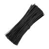 500pcs 15cm Black Plastic Coated Iron Wire Cable Ties Data Cable Ties Wrap Organizer Length 150mm Gardening Tie Accessories
