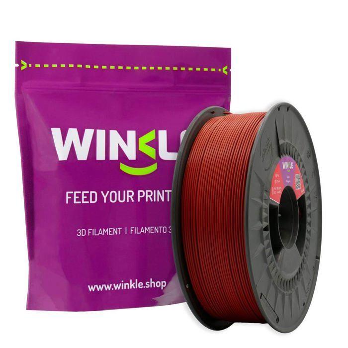 Filament 3D - WINKLE - PLA HD - 1,75 mm - Marron acajou - 1000 kg