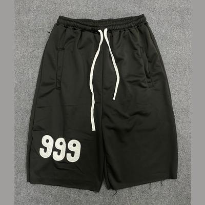 Shorts esportivos casuais largos de verão para rua europeus e americanos para homens e mulheres