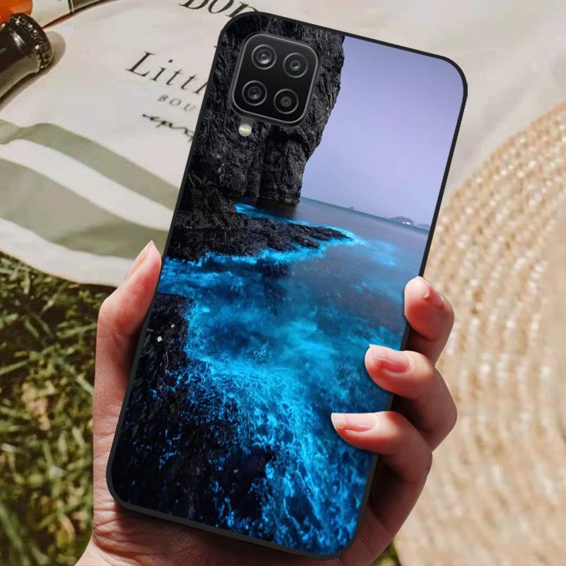 For Samsung Galaxy A12 Case Phone Cover Silicon Soft Back Cases For Samsung A12 Case Cat Fashion Bumper for Samsung A 12 Coque