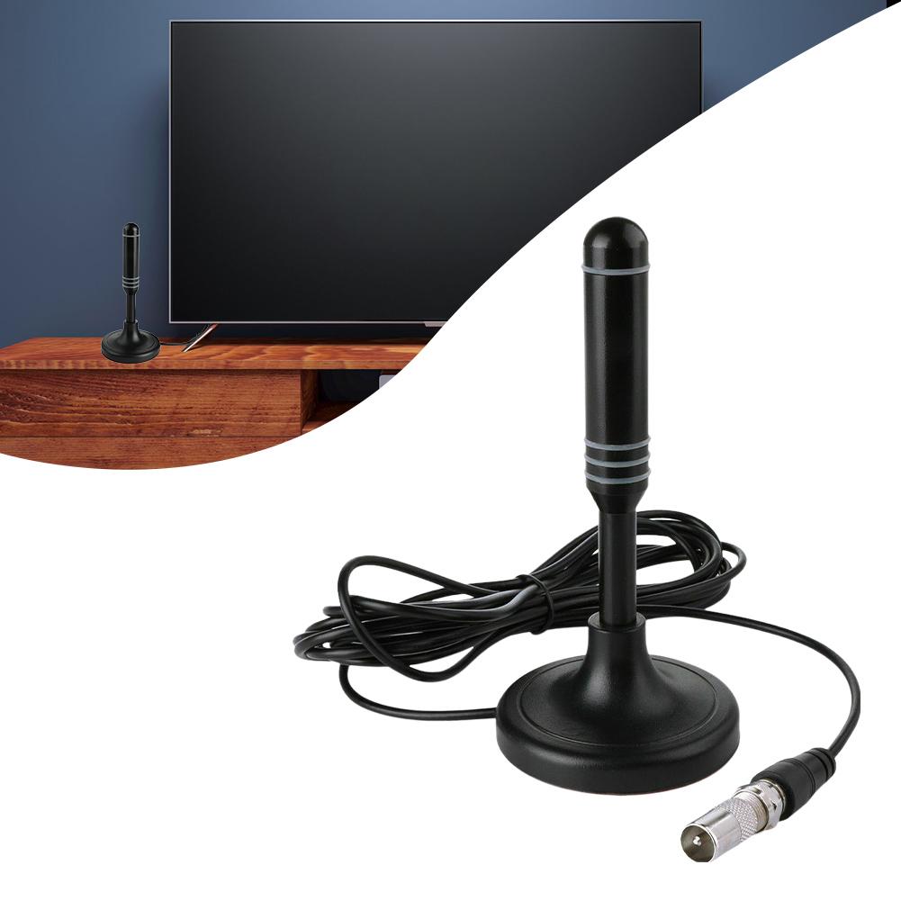 HDTV Antenna 300cm Coax Cable Digital Receiving Antenna DVB-T DVB-T2 DAB Indoor Outdoor Digital HD Freeview Aerial Plug and Play