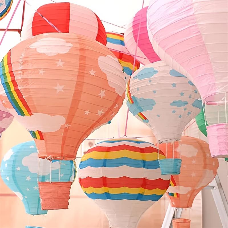 10-Pack Wedding Birthday Decor Hot Air Balloon Paper Lantern Christmas Festival Bar Decor Craft DIY Hanging Air Balloon Lantern