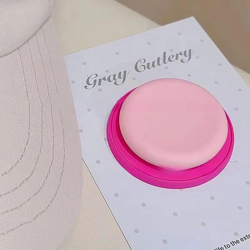 Cute Macaron Silicone Round Magnetic Holder Grip Tok Griptok Phone Stand Holder Support For iPhone 15 For Pad Magsafe Smart Tok