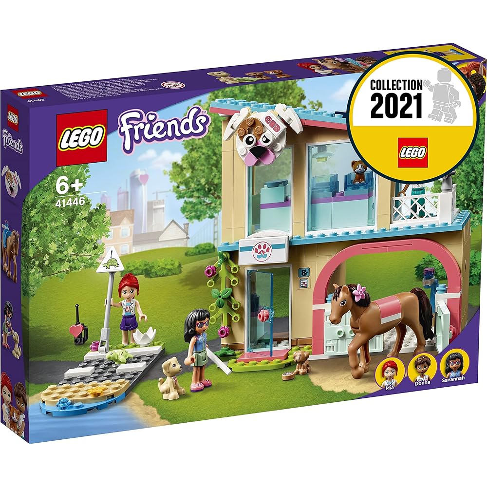 LEGO Friends Heartlake City Animal Clinic Set 41446 with Mini Figures and Accessories
