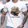 Vintage Cowboy Print T-Shirt,Lightweight T-Shirt Breathable Cool, Comfortable Wear