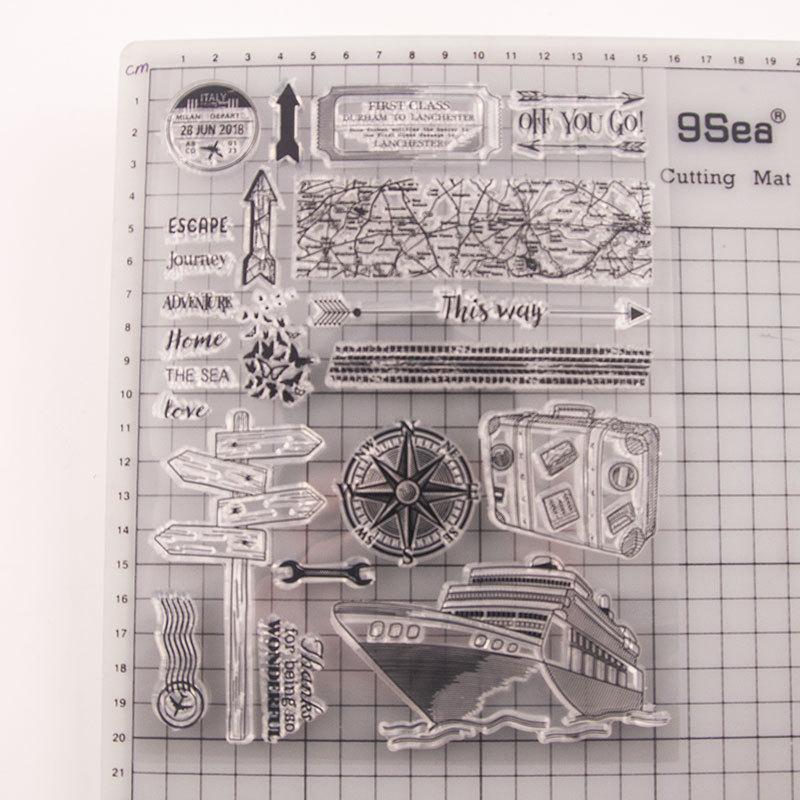 Bus Car Plane Transparent Silicone Clear Stamps for Seal DIY Scrapbooking Photo Album Decor Art Motorcycle Bike Ship Traffic