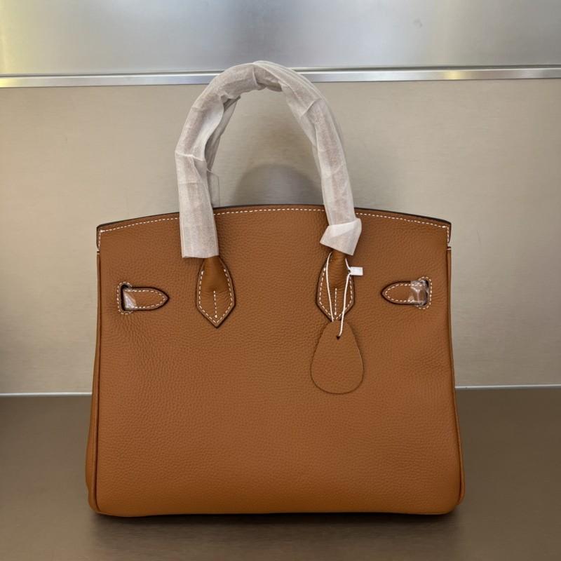 2026 New TOGO Leather Pressed Convex Mark Carriage Platinum Bag Genuine Leather Women's Bag First Layer Cowhide European and American Hand Bag