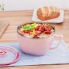 With Lid Handle Instant Noodle Bowl Double-layer Insulation Rice Bowl Soup Bowls   Rice Soup Noodle