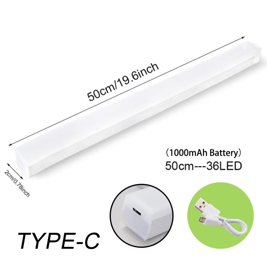 Hareket Sensörlü Işık Kablosuz LED Gece Lambası Tip C Şarj Edilebilir Işık Dolap Gardırop Lambası Merdiven Arka Aydınlatma Mutfak LED