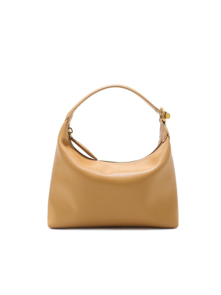 Niche Cowhide Handbag Women's High-end Leather Armpit Bag Simple Commuting Shoulder Crossbody Lunch Box