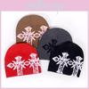 Cross Double Pattern Knitted Cap With Breathable Warm Hat Unisex Gift Fashion