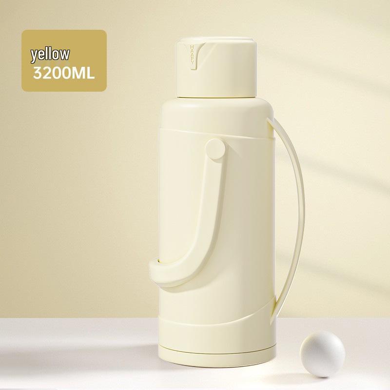 Large Capacity Glass-Lined Thermos Flask for Home, Office & Dormitory 3.2L