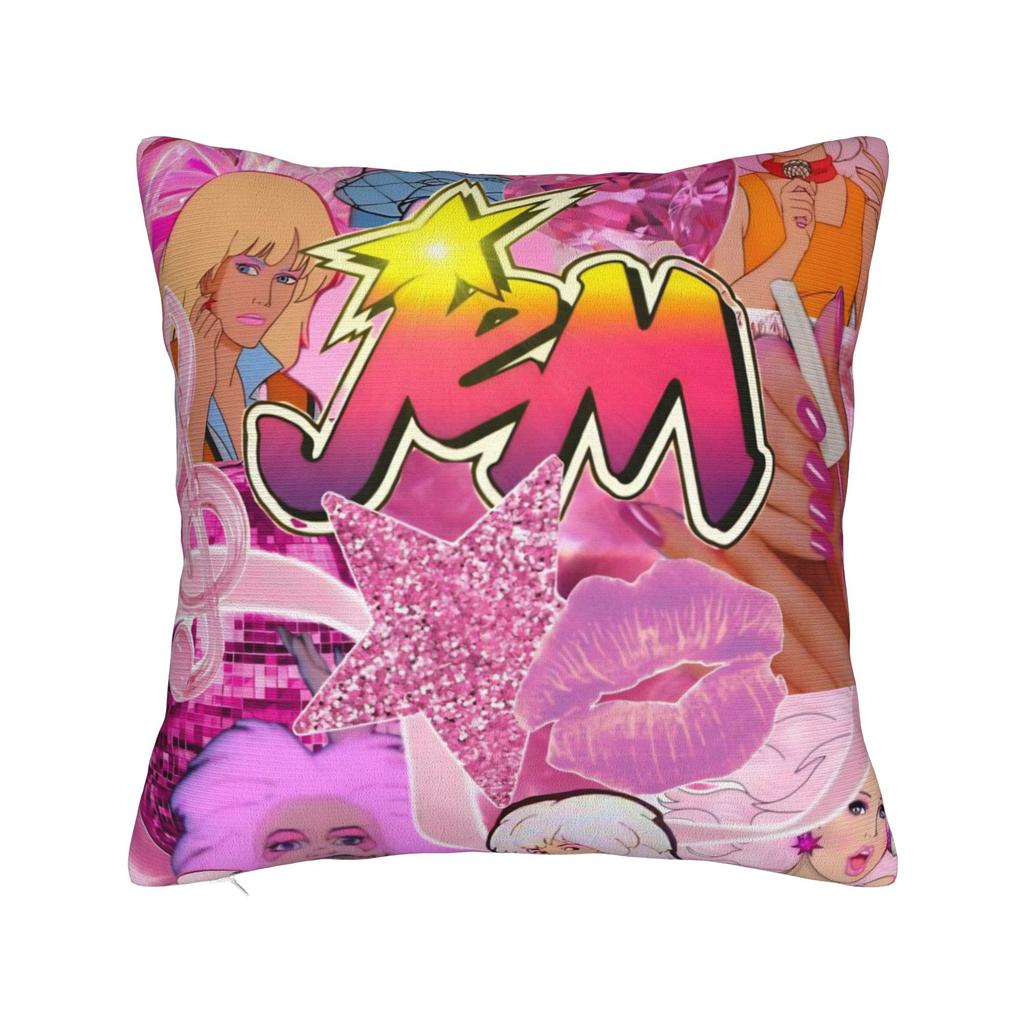 Decorative Pillowcase Jem And The Holograms Stuff Sofa Pillow Case Cover Square Multi Size