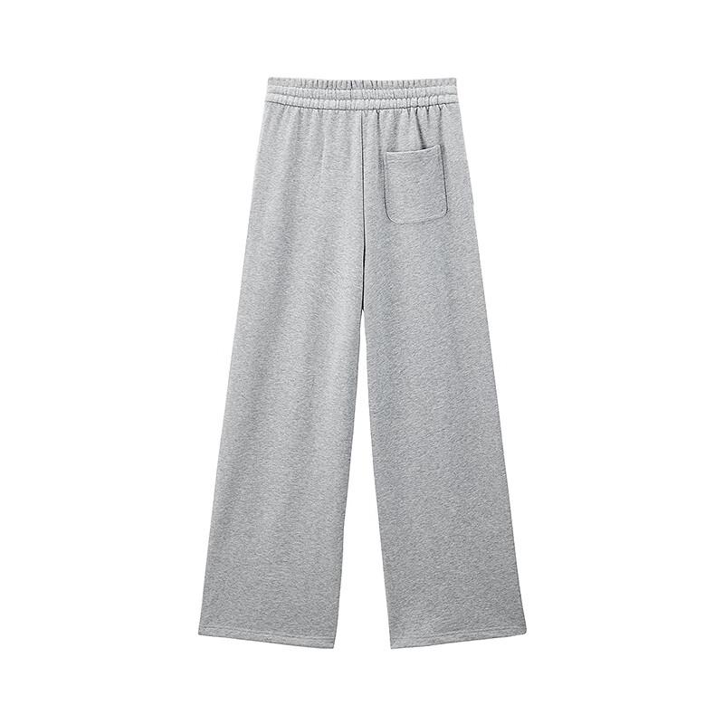 Ledin 2025 Spring Contrast Knit Wide-Leg Pants