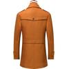 Men's Mid-Length Wool Blend Overcoat - Thickened Winter Coat