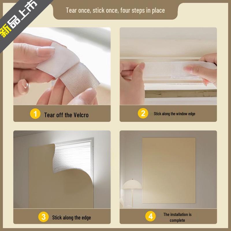 Soundproof Velcro Blackout Window with Easy Installation