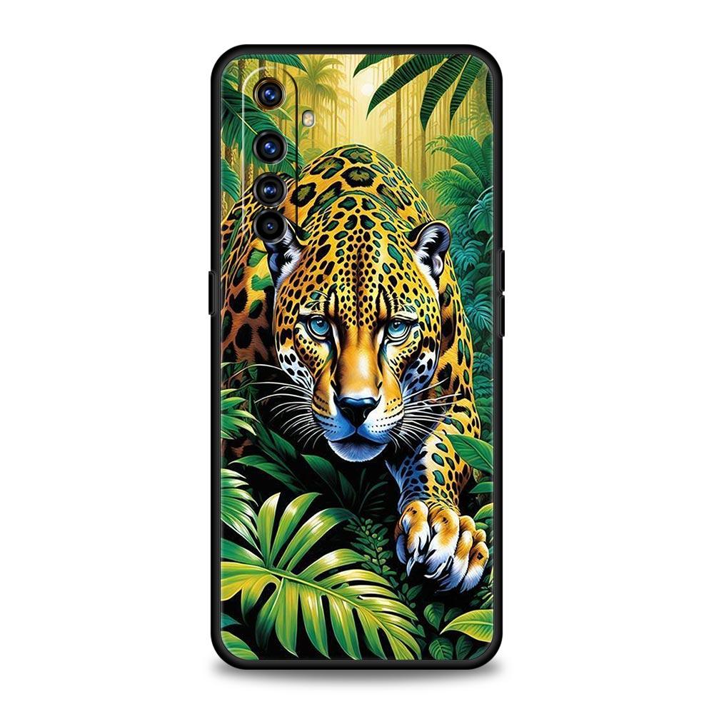 

Soft TPU Case For Realme C67 C63 C55 C53 C25 C21 10 11 12 13 GT 2 3 5 Pro Plus 5G Phone Cover Tropical Jungle Print Leopard Bags 12 Plus 5G
