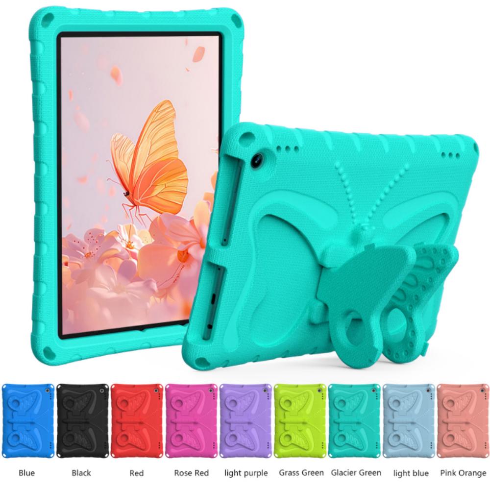 Case For Fire HD10 11th 13th 10.1 Inch HD 10 Plus EVA Case Kids Cartoon 3D Stand Big Butterfly Tablet Cover