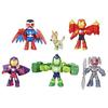 Pack 6 Figurines Iron Man Avengers En Armure, Marvel Iron Man and His Awesome Friends, Dès 3 Ans
