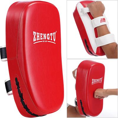 ZHENGTU Kick Punching Boxing Martial Boxing and Mitts, Mitts, Mitts, Lightweight, Arts, Karate, Training, Practice, Exercise… (Red White)