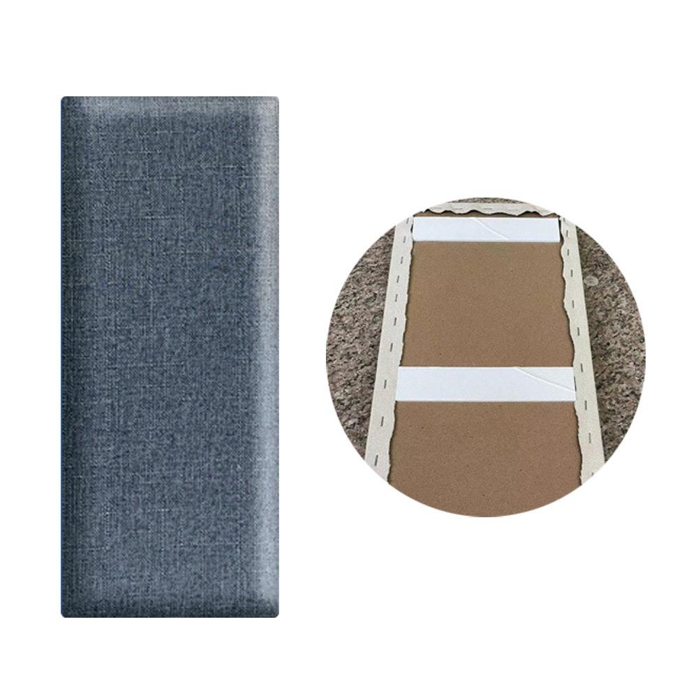 Soft Material Imitation Linen Soft Bag Self-adhesive Design Self-adhesive Headboards  Home Decor