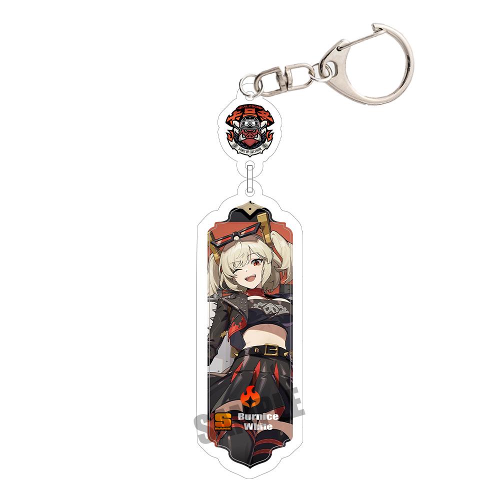 Game Zenless Zone Zero Acrylic Keychain Aria Cissia Nangong Yu Backpack Keyring Pendant Belle Nicole Demara Decorative Ornament