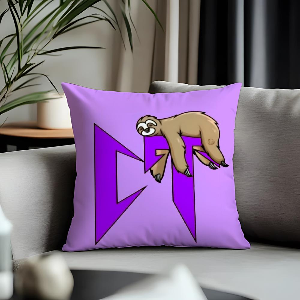 Fashion NNatanael Canoful Cushion Cover Antidustmite Pillowcase Invisible Zipper Silky Short Plush Sofa Cushion Cover