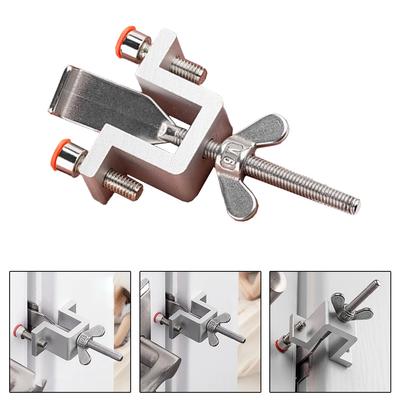 Safe Privacy Protection Door Thickened Body Door Guard Safer Travel 4*2*0.74 Inches Door Lock Stainless Steel Door